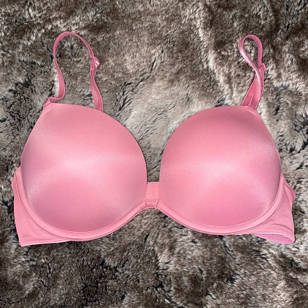 PINK 34C Dusty Pink Bombshell Push-up Bra